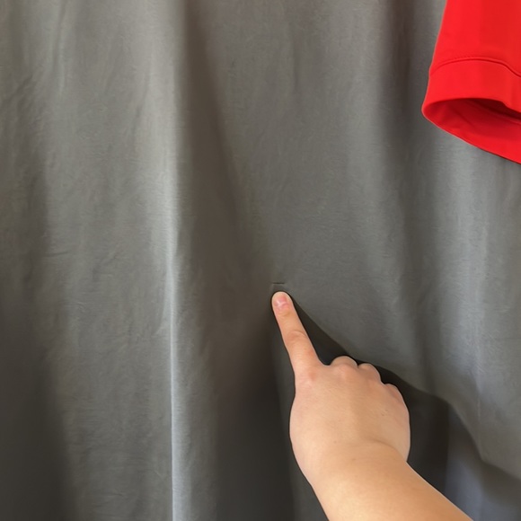 Nike Golf Dri-Fit Standard Fit Colorblock Red Grey Polo Size XXL - Picture 3 of 7